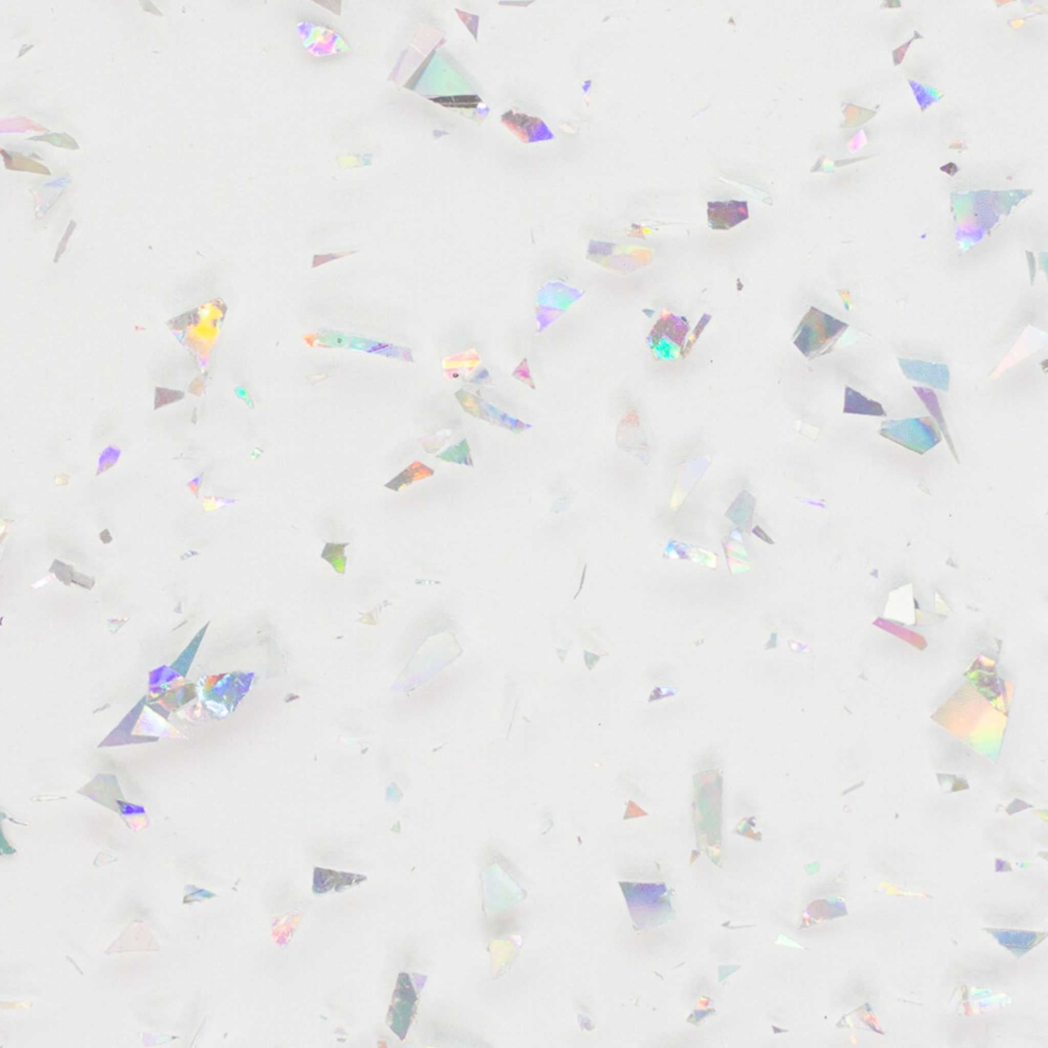 Silver Holographic Flake Cast Acrylic Sheet 1/8"