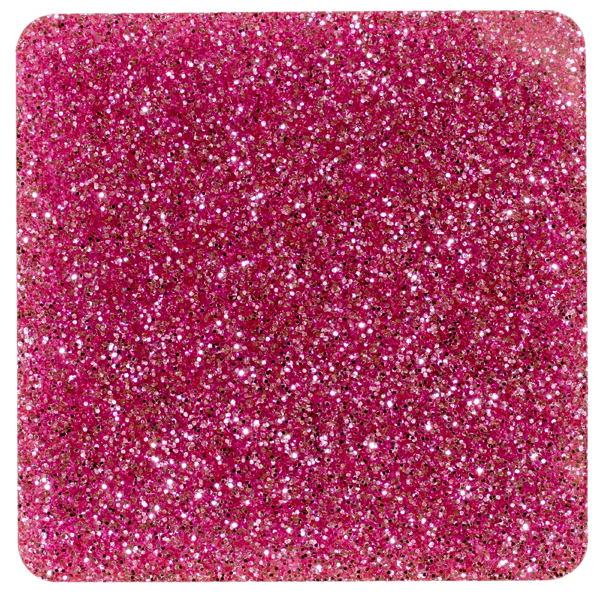 Pink Glitter Cast Acrylic Sheet 1/8"