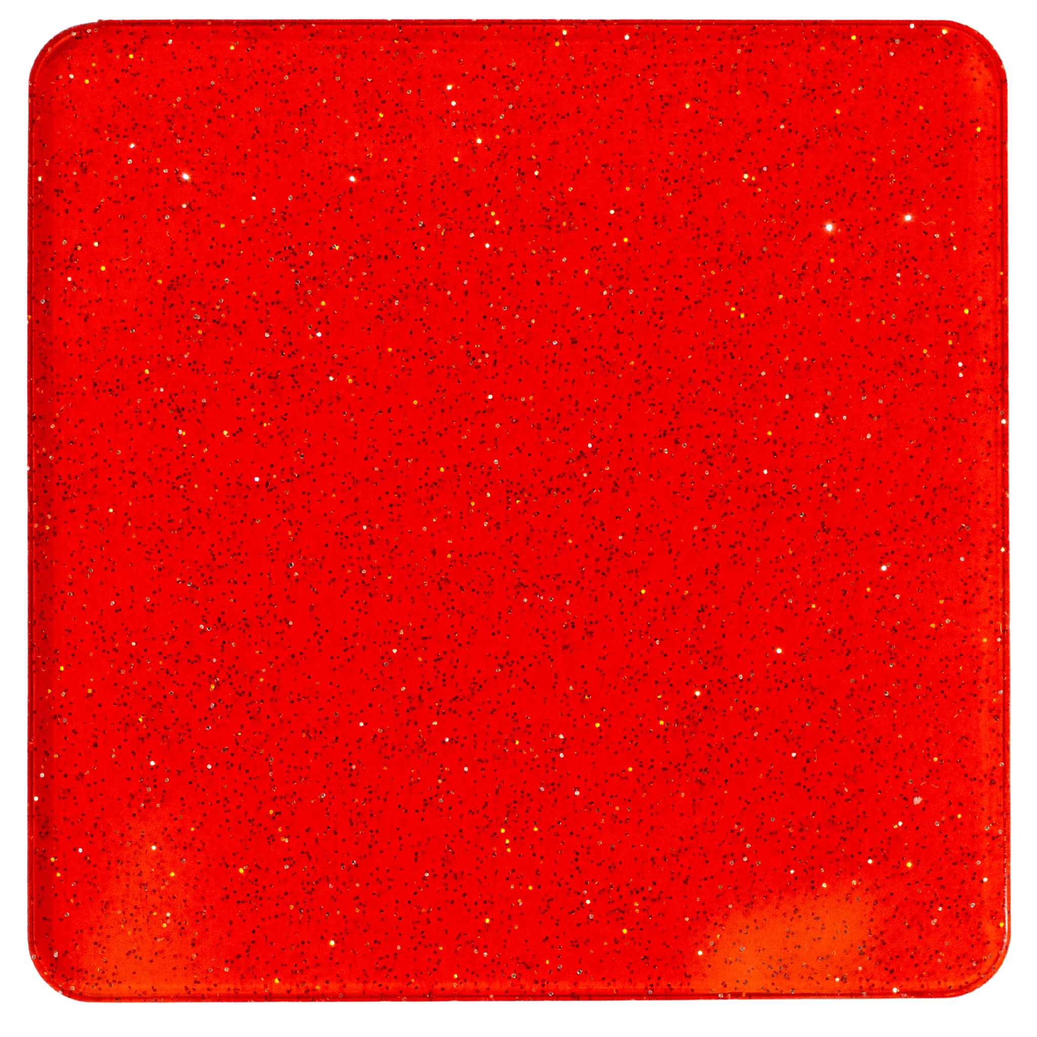 Red Jelly Glitter Cast acrylic sheet 1/8"