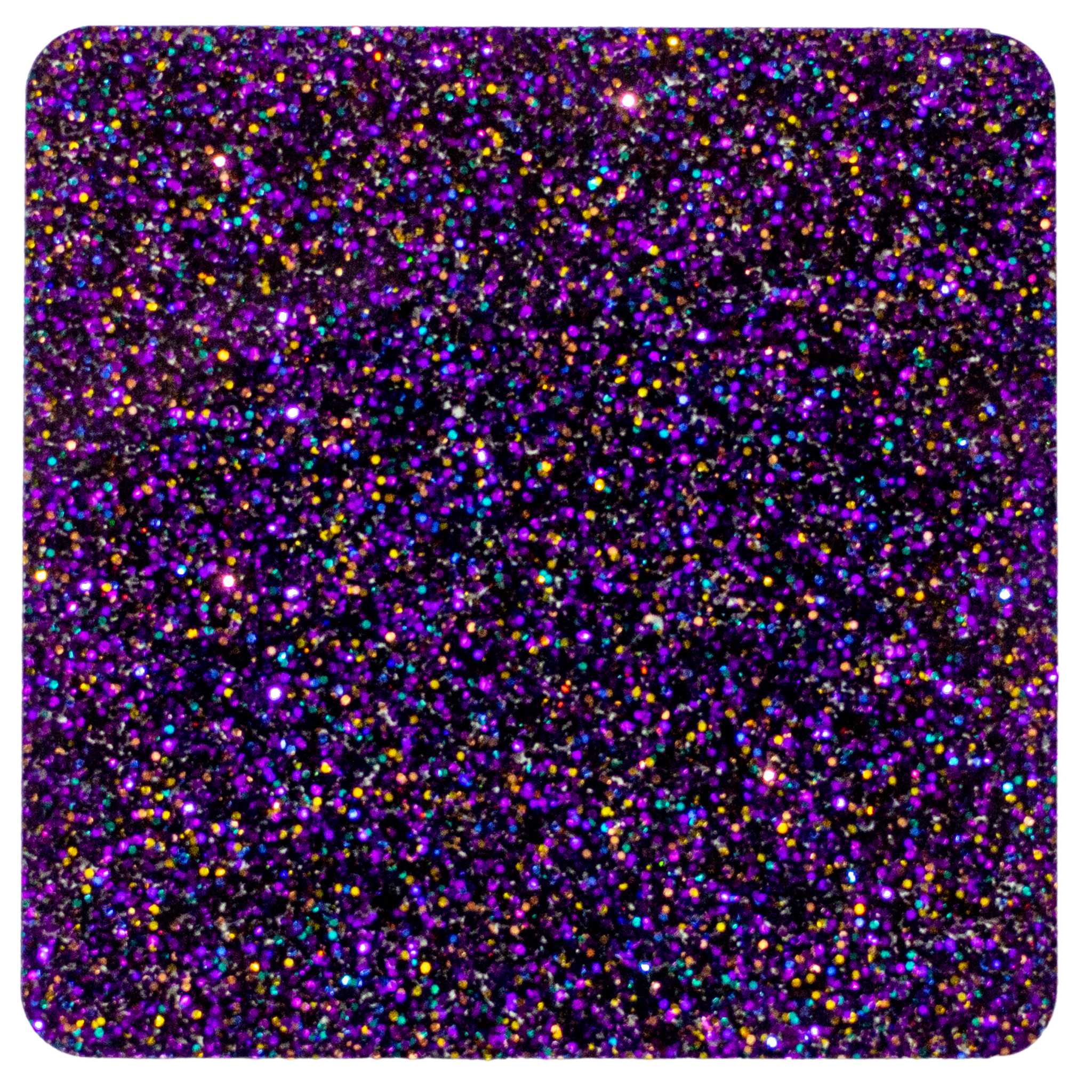 Purple Party Glitter Cast acrylic sheet 1/8"