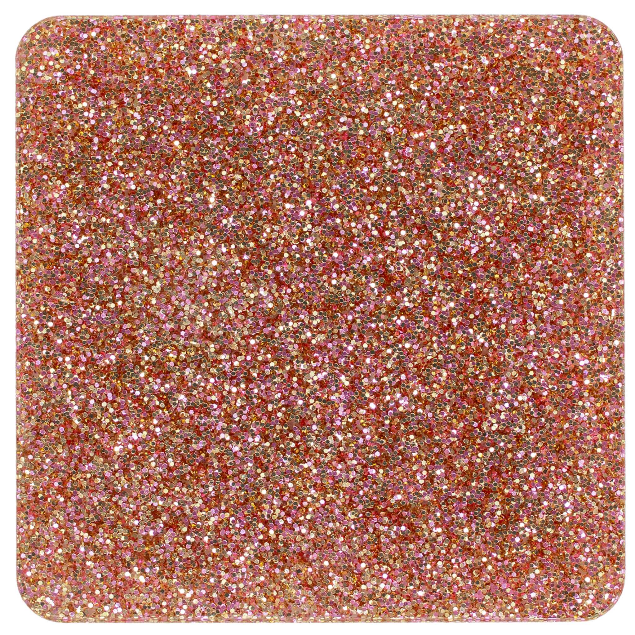 Rose Gold Glitter Cast Acrylic Sheet 1/8"