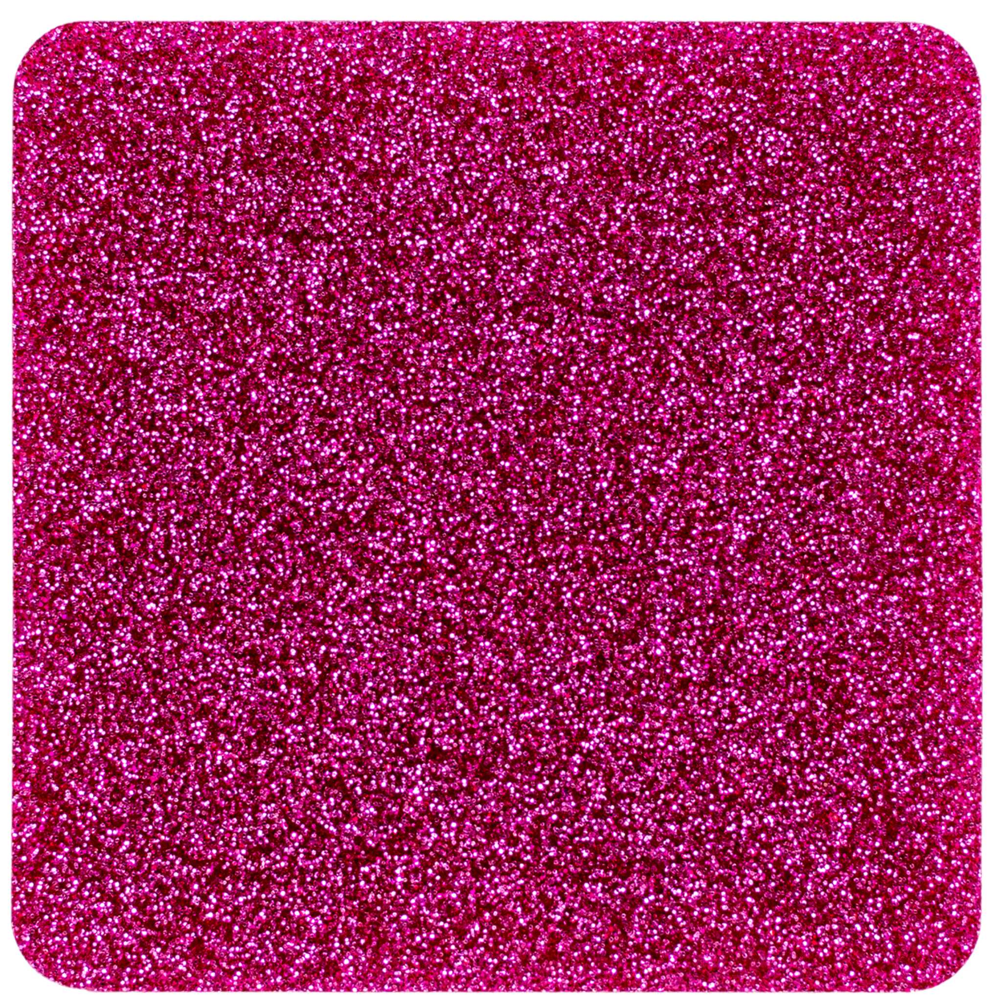 Hot Pink Glitter Cast Acrylic Sheet 1/8"