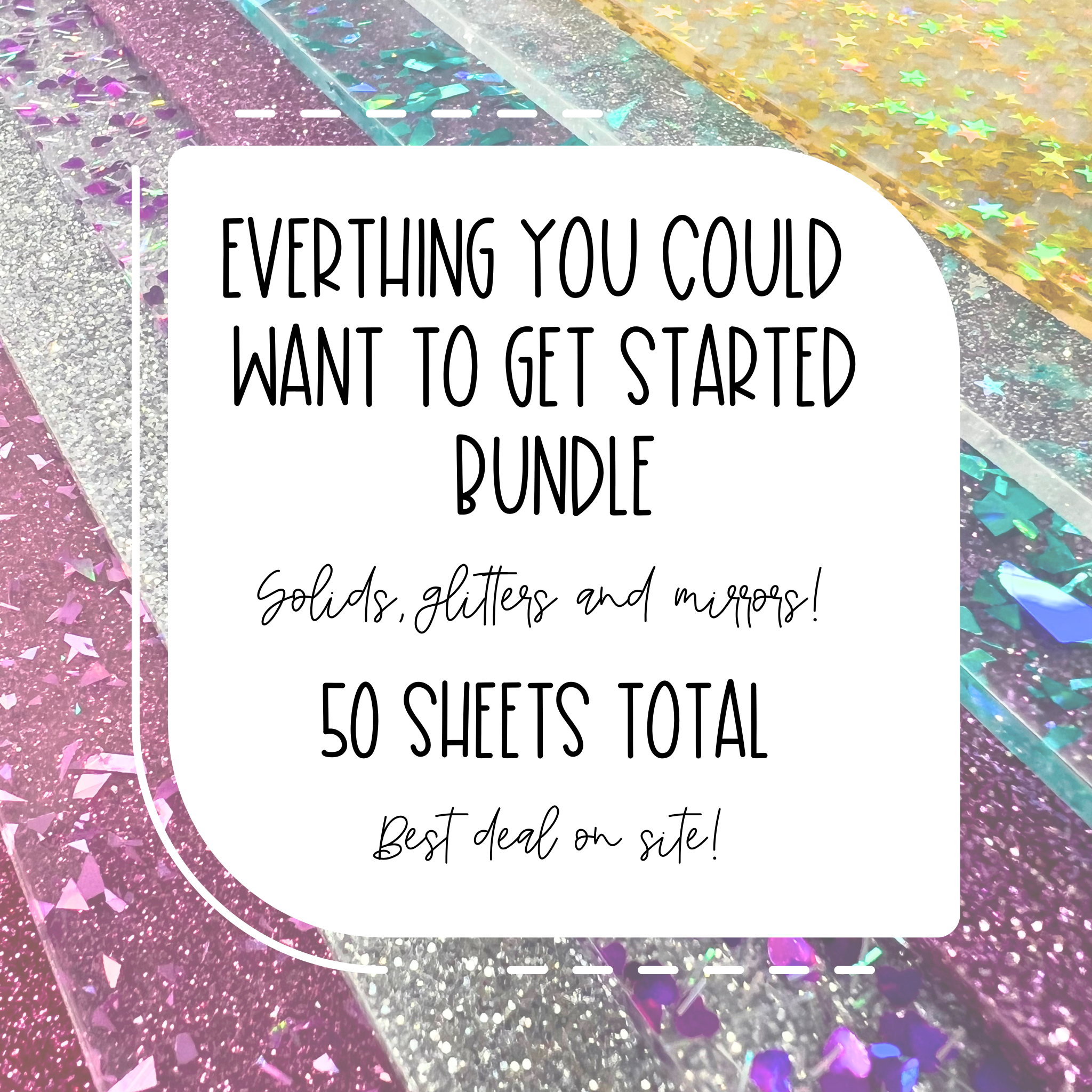 Ultimate Everything you could want Bundle - 50 sheets - Best Deal On Site! 1/8" cast acrylic sheet