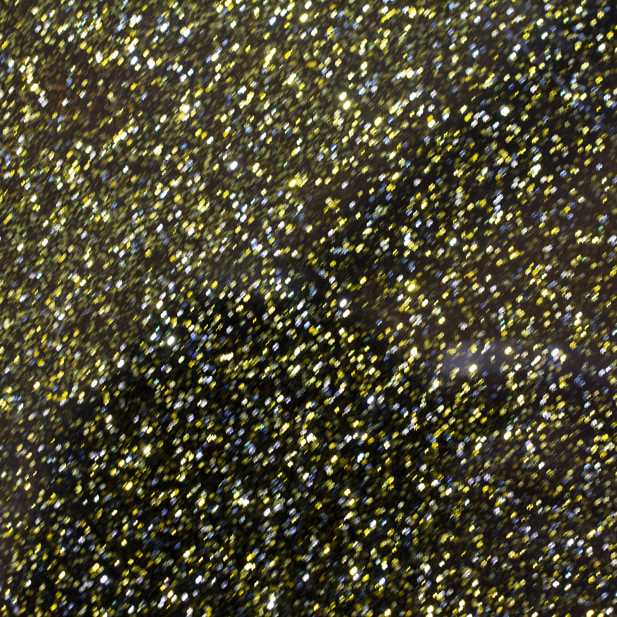 Gold Fine Glitter on Black Cast Acrylic Sheet 1/8"