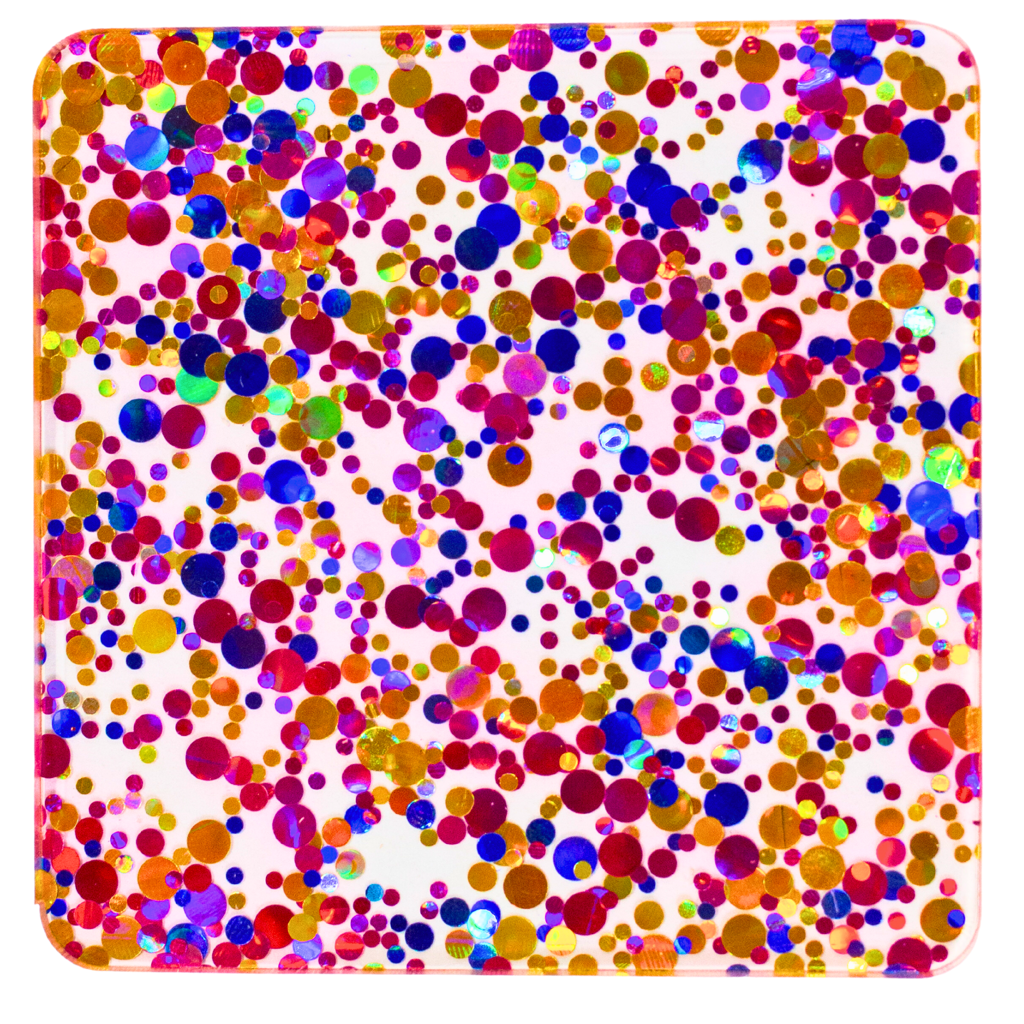 Glitter Dots BUNDLE 3 sheets 1/8" cast acrylic sheet