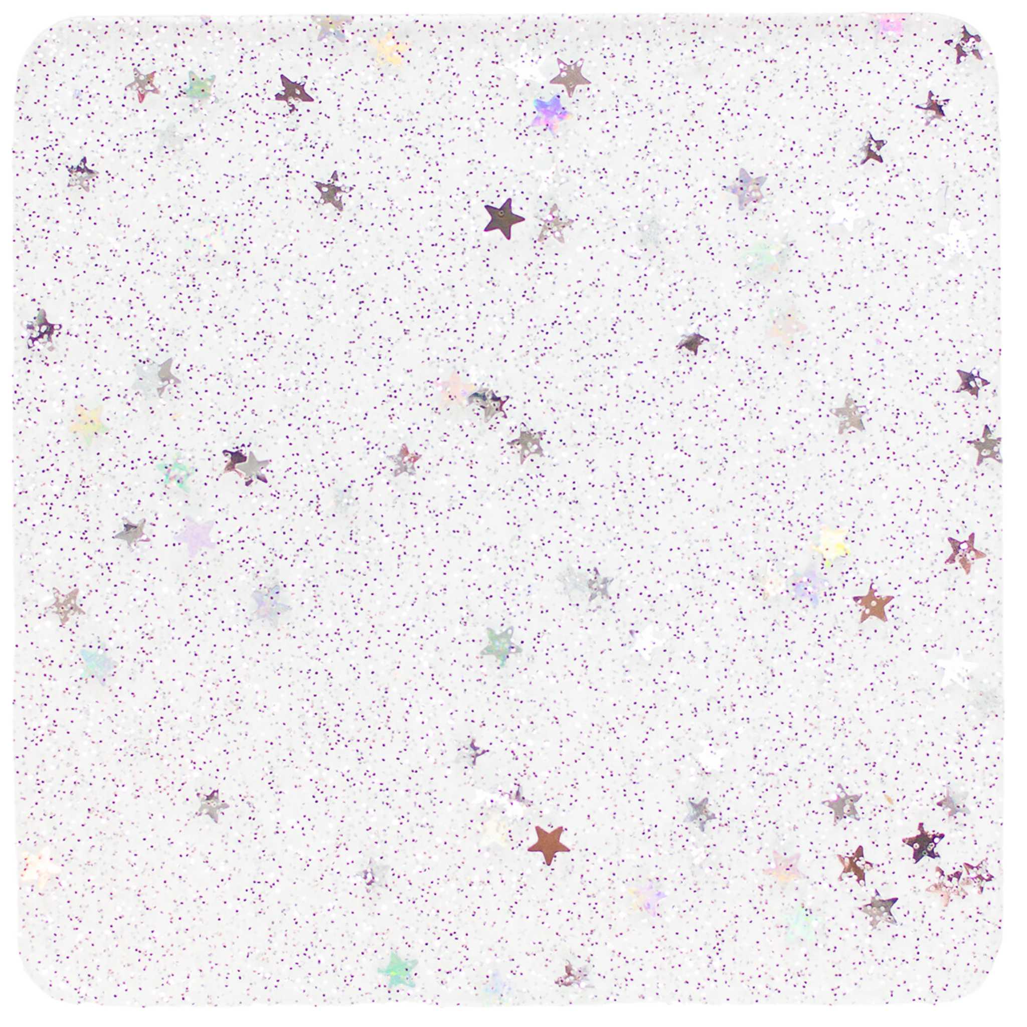 Twinkle Stars Holographic Glitter Cast acrylic sheet 1/8"